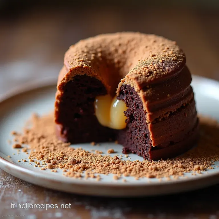 Le Secret du CroustiFondant Moelleux Chocolat Noir Intense et Cœur de Poire Confite