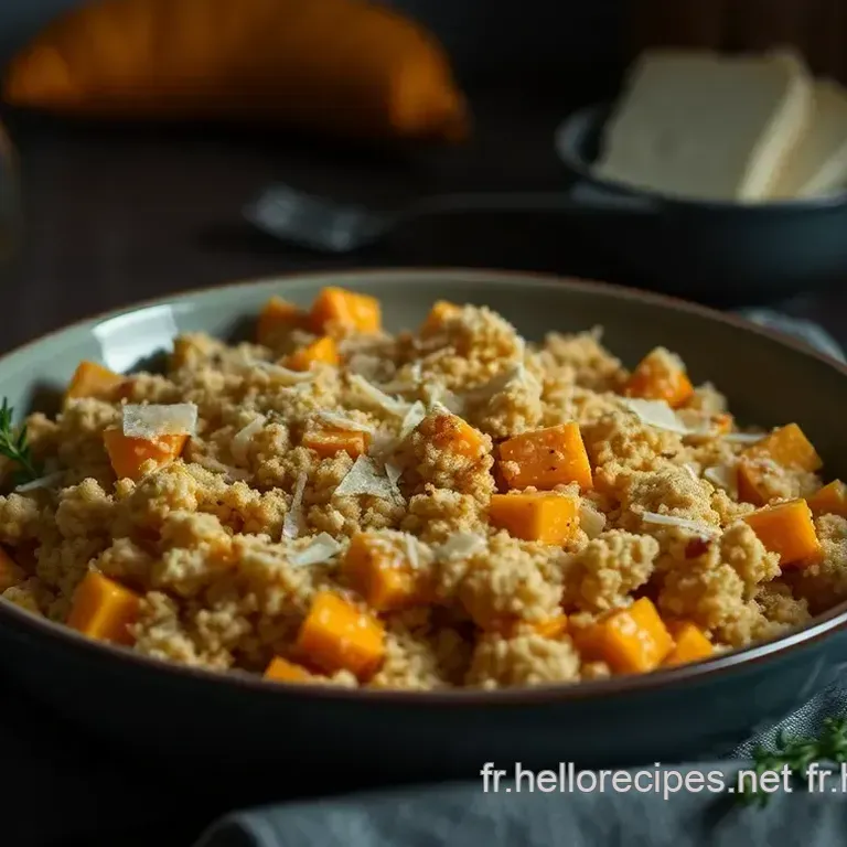 Crumble de Butternut au Parmesan Noisettes et Châtaignes