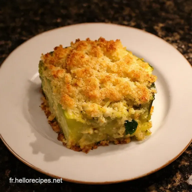 Crumble De Courgettes Au Parmesan Soleil D&eacute;t&eacute; En Gratin presentation