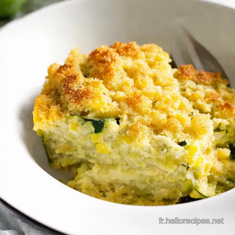 Crumble de Courgettes au Parmesan Soleil dÉté en Gratin