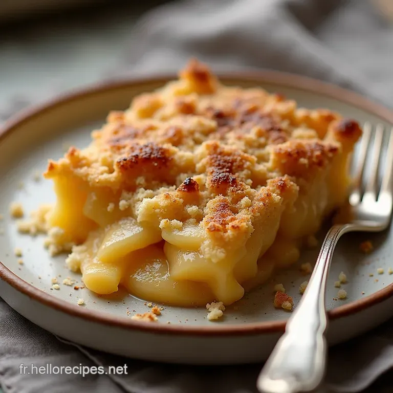 Le Crumble aux Pommes Express Croustillant à Souhait et Fondant à Cœur