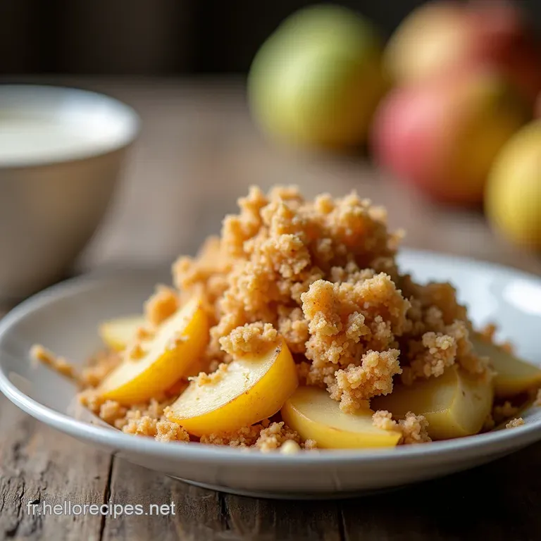 Le Meilleur Crumble aux Pommes Traditionnel Croustillant Garanti