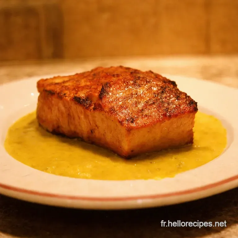 Cuisse De Lapin Brais&eacute;e &Agrave; La Moutarde Et Aux Herbes presentation