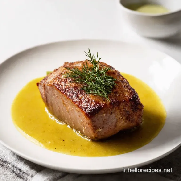 Cuisse de Lapin Braisée à la Moutarde et aux Herbes