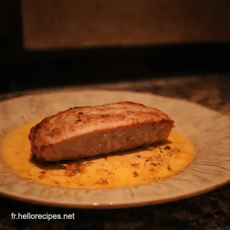 Cuisse de Lapin Rôtie Sauce Moutarde à lAncienne presentation