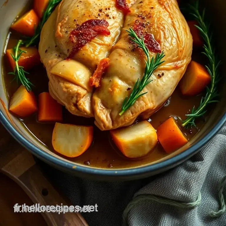 Cuisse de Poulet au Four à la Provençale presentation