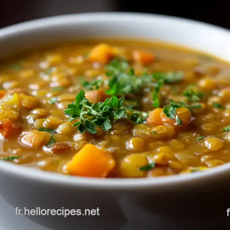 Dahl Lentilles Corail Patate Douce: Mon Rayon de Soleil Facile!