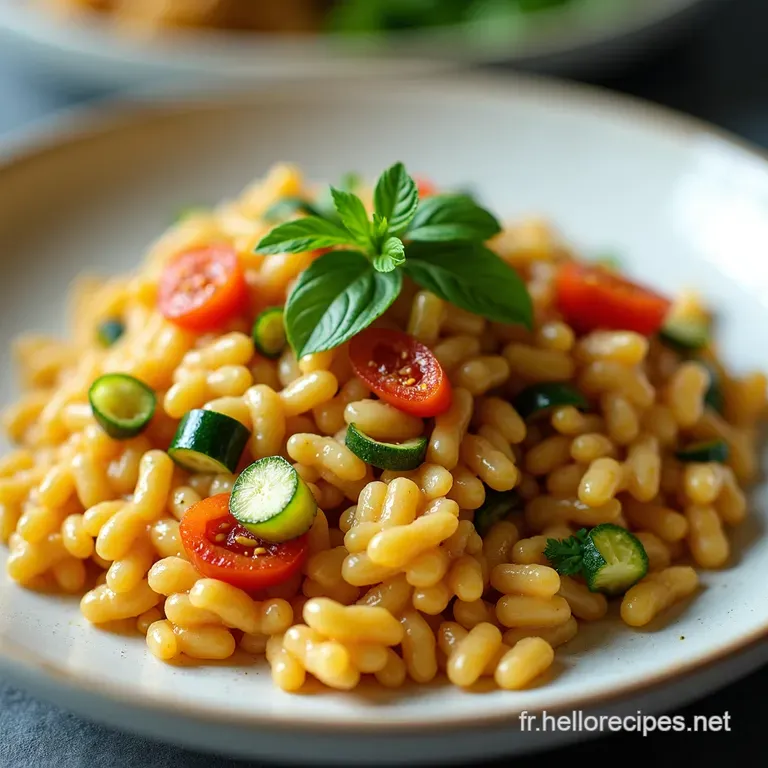 D&eacute;licieux Risotto aux Courgettes et Chorizo pour un Soir d&Eacute;t&eacute;