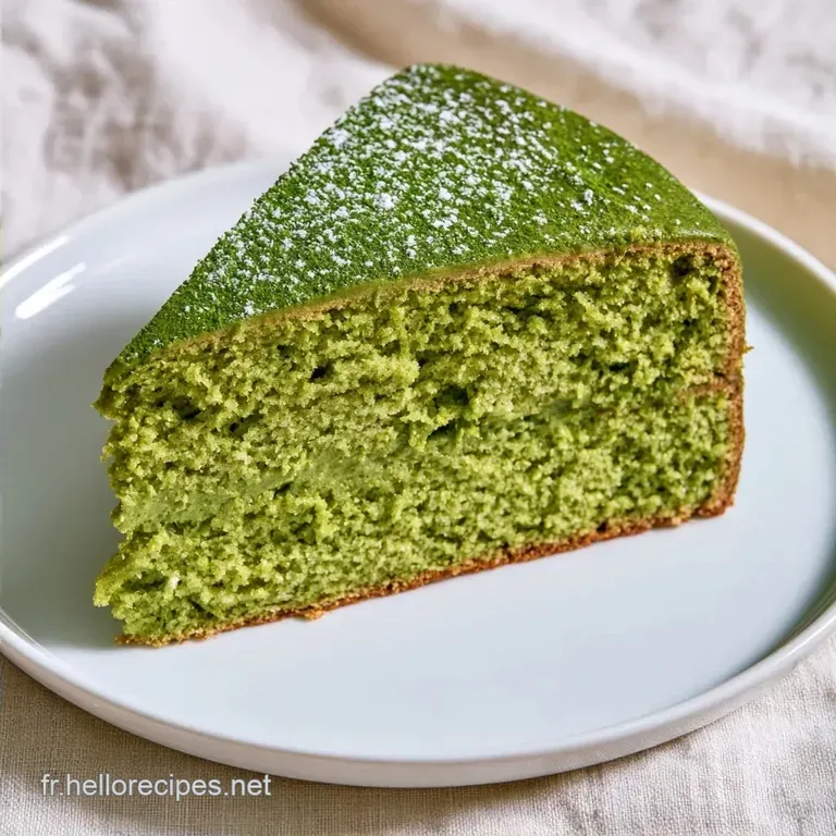 G&acirc;teau Matcha Japonais : Texture A&eacute;rienne
