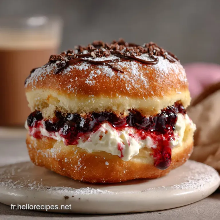 Recette De Donuts Fourrs La Confiture : Cuisson Rapide presentation