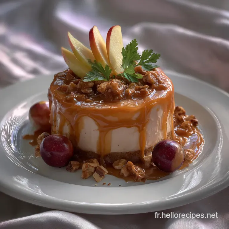 Entremet Caramel pommes nougatine Amour de : Texture Multidimensionnelle