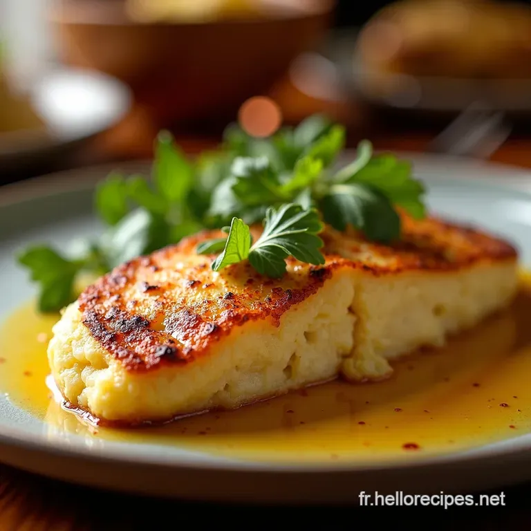 Escalope Savoyarde Gratin&eacute;e Au Reblochon presentation