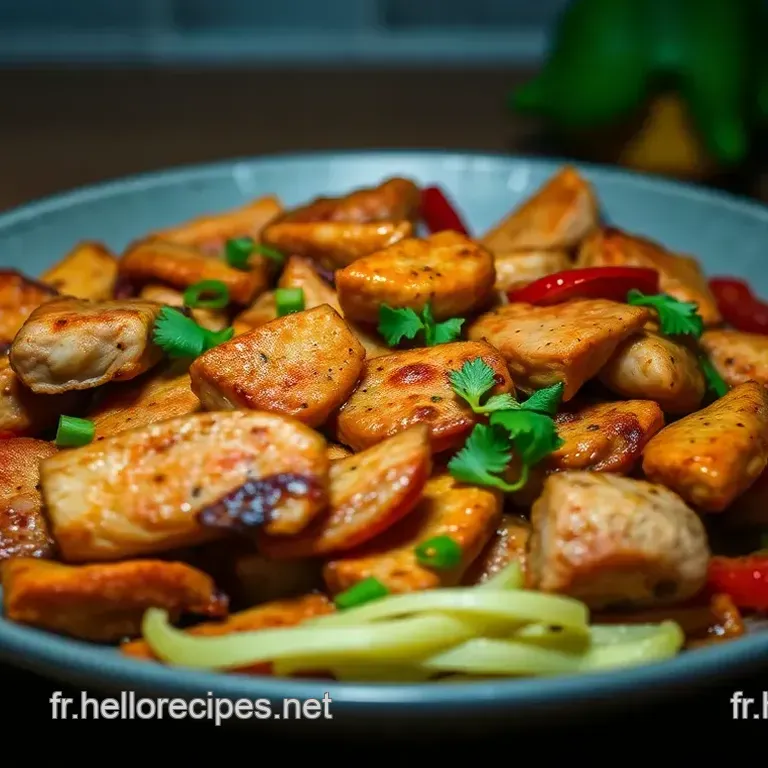Fajitas recette : Délicieuses fajitas mexicaines épicées au poulet