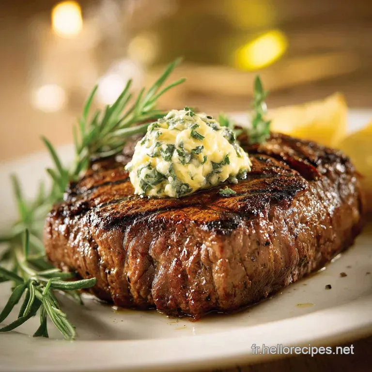 Viande Grill&eacute;e : Faux-Filet De B&oelig;uf Ma&icirc;tris&eacute; Saisi &Agrave; La Perfection presentation