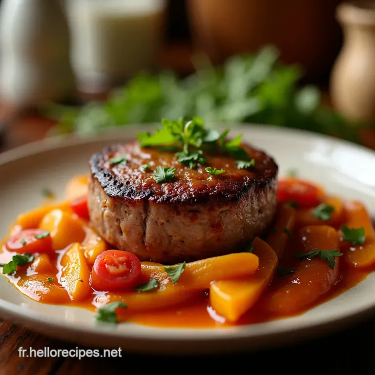 Filet Mignon Farci Au Chorizo Et Comt&eacute; Symphonie De Saveurs presentation