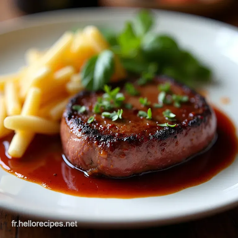 Filet Mignon du Bistrot La Maîtrise de la Saisie Parfaite à la Poêle Sauce Express au Vin Rouge