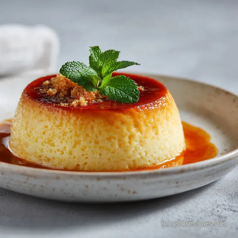 Flan Au Caf&eacute; Classique : Le Secret Dune Cr&egrave;me Renvers&eacute;e Parfaite presentation
