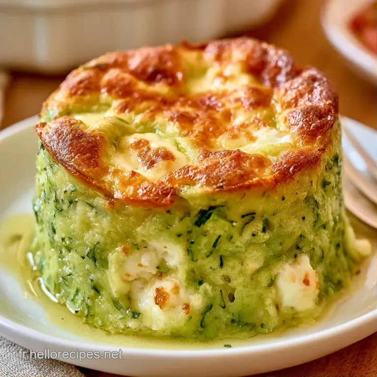 Tranche onctueuse vert p&acirc;le sur assiette blanche, d&eacute;cor&eacute;e d'une herbe fra&icirc;che et d'un filet d'huile dor&eacute;e.