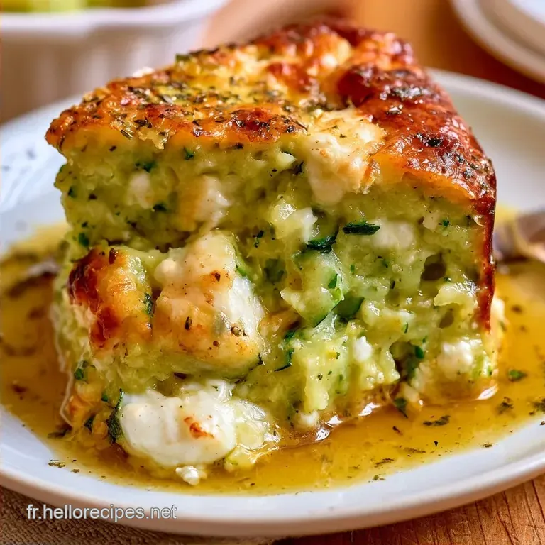 Flan Courgette Feta: Version L&eacute;g&egrave;re