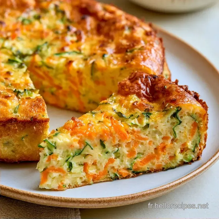 Flan Courgettes Carottes aux &OElig;ufs et Oignons