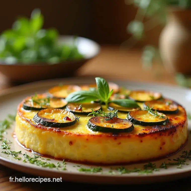 Flan de Courgettes Crémeux aux Fines Herbes LÉloge de la Simplicité Provençale presentation