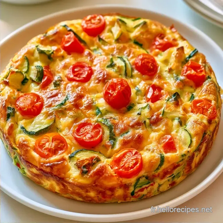 Flan Courgettes Tomates Maison: C&oelig;ur Fondant