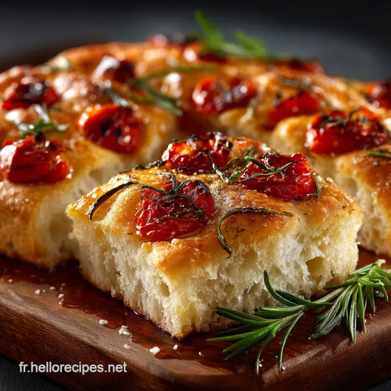 Focaccia Moelleuse ultrahydratée le pain italien parfait pour lapéro