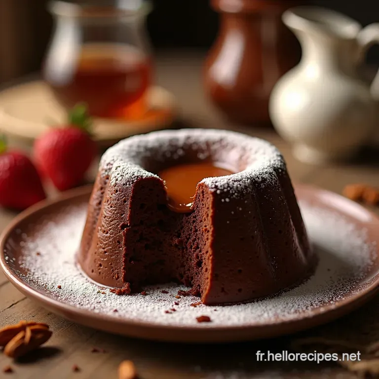Fondant Au Chocolat Le C&oelig;ur Coulant Irr&eacute;sistible presentation