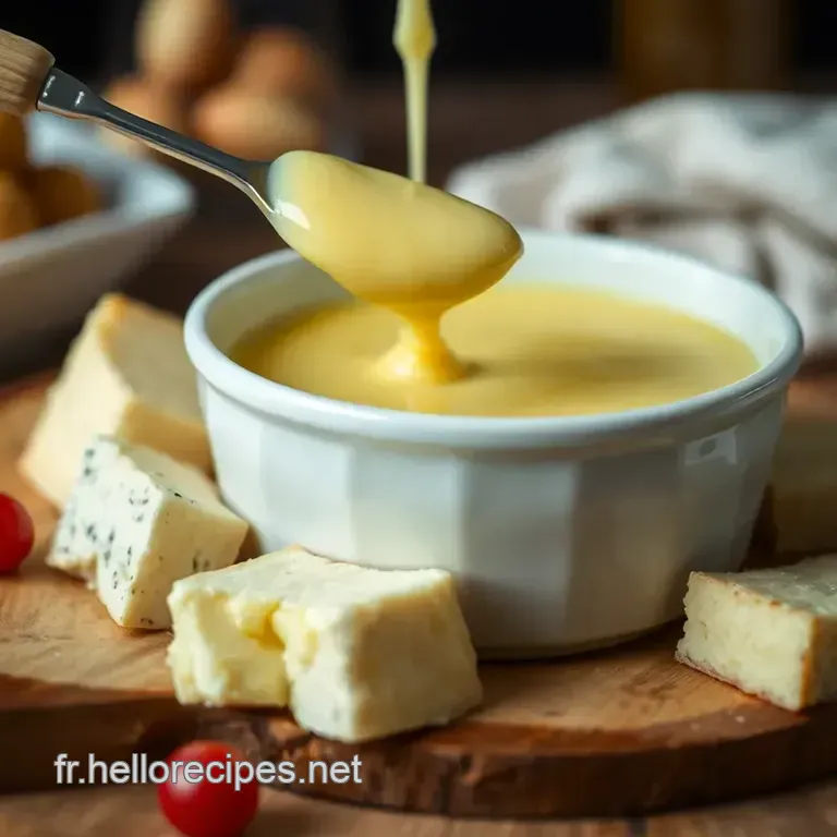 Fondue Savoyarde 4 Fromages: Tradition et Gourmandise presentation