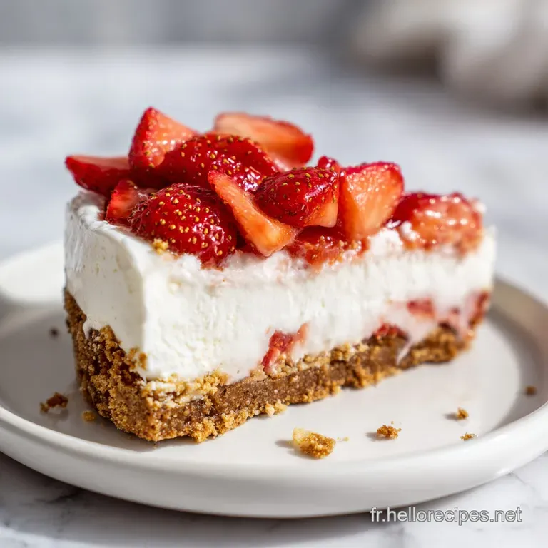 Fraises Speculoos: Cheesecake Sans Cuisson