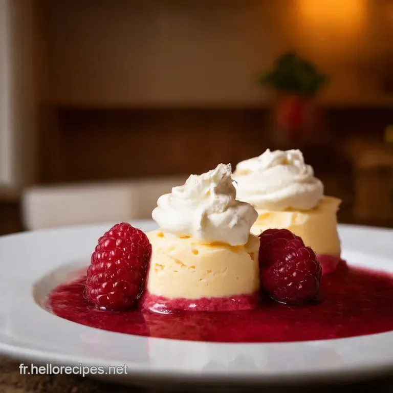 Framboise Kissed Fromage Blanc Parfaits presentation