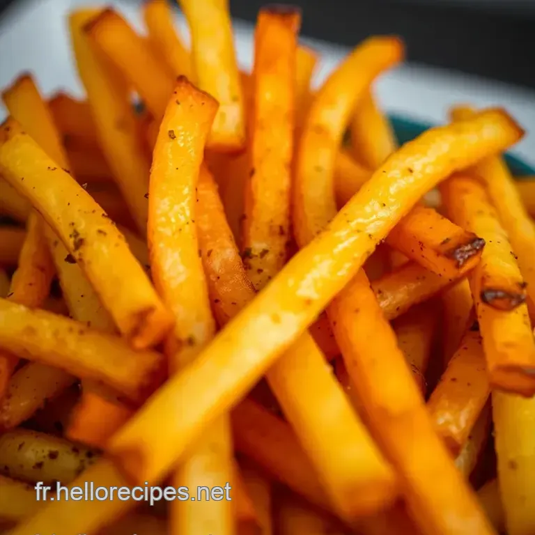 Frites Croquantes à l' Air Fryer - Des Frites Parfaites et Légères! presentation