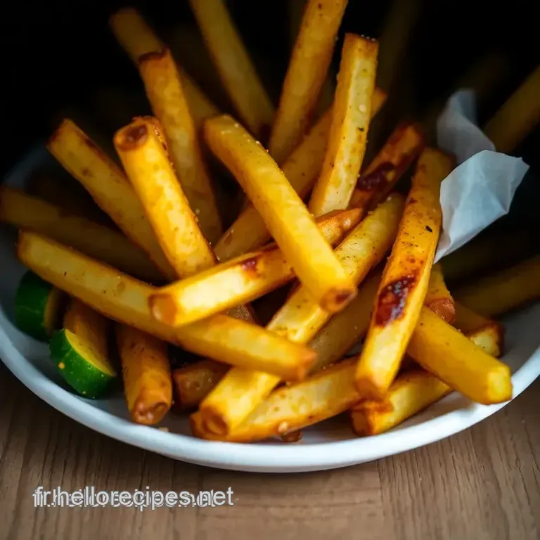 Frites Croustillantes à l' Airfryer: Le Secret d' une Texture Parfaite presentation