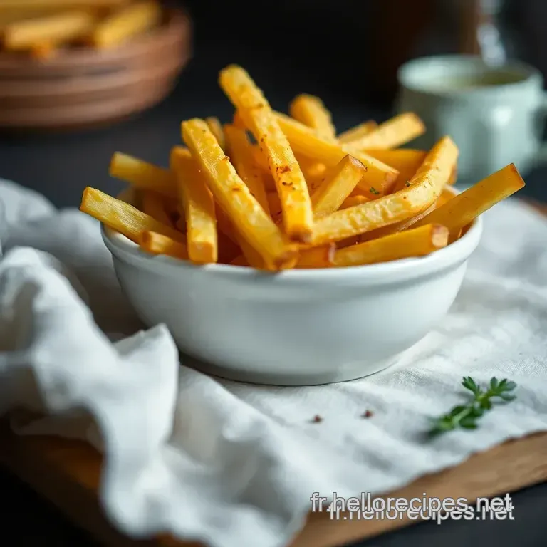 Frites de Patate Douce Croquantes et Savoureuses presentation