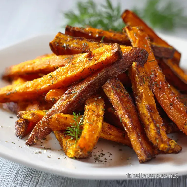 Sweet potato fries artfully arranged in a rustic bowl. Steam rises, promising fluffy interiors and crispy, caramelized edges.