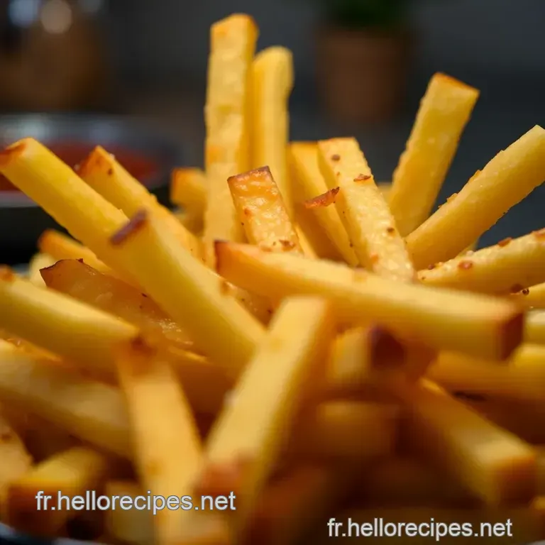 Frites de Patates Douces Croustillantes et Dorées presentation