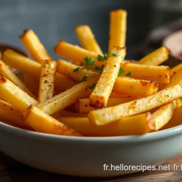 Frites de Patates Douces Croustillantes et Dorées
