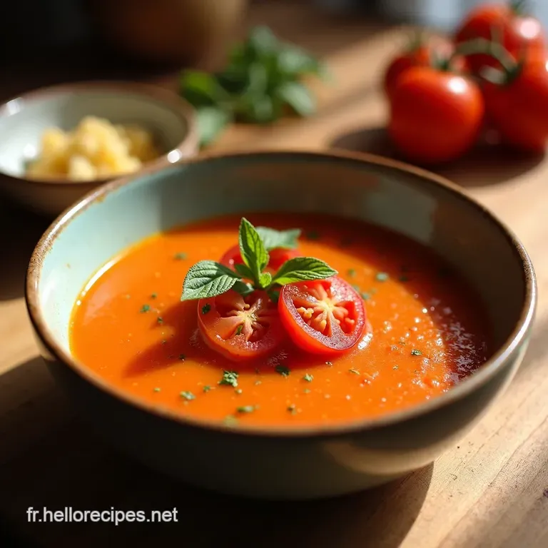 Gaspacho De Tomates Le Soleil En Bol presentation