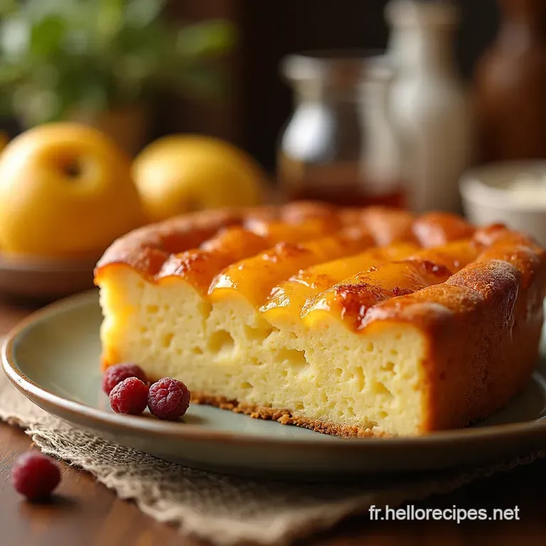 G&acirc;teau &Agrave; La Compote De Pommes Le Go&ucirc;t De Lautomne presentation