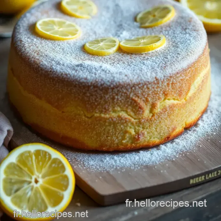 Gâteau au Citron de Pierre Hermé : L’Éclat du Goût presentation
