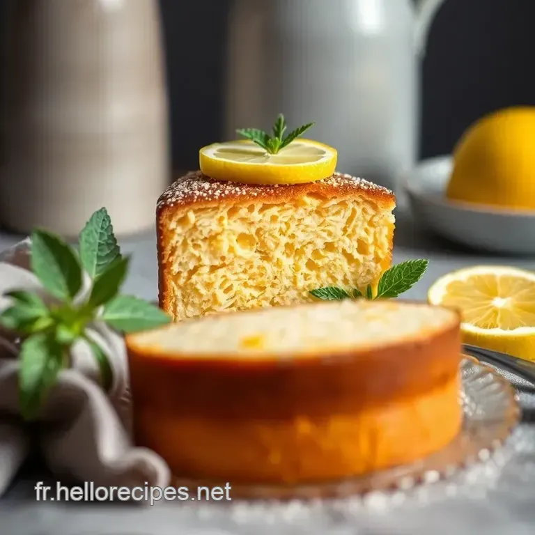 Gâteau au Yaourt Citron et Pavot – Rapide et Facile! presentation