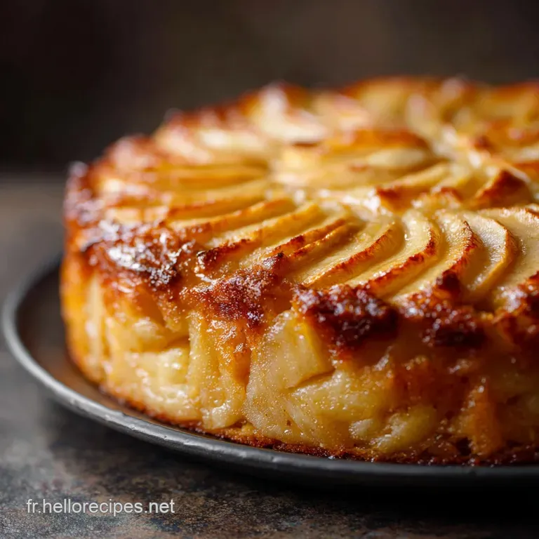 G&acirc;teau Aux Pommes De Grandm&egrave;re Moelleux Parfum&eacute; Et Inratable presentation