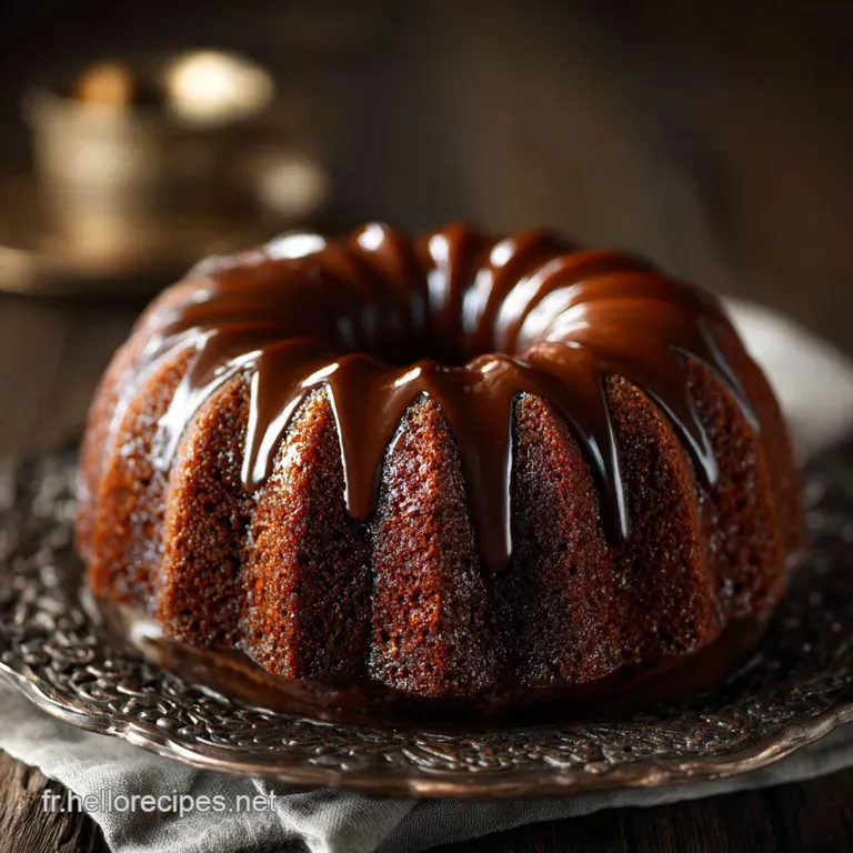 Gâteau Bundt dException au Double Chocolat Mœlleux