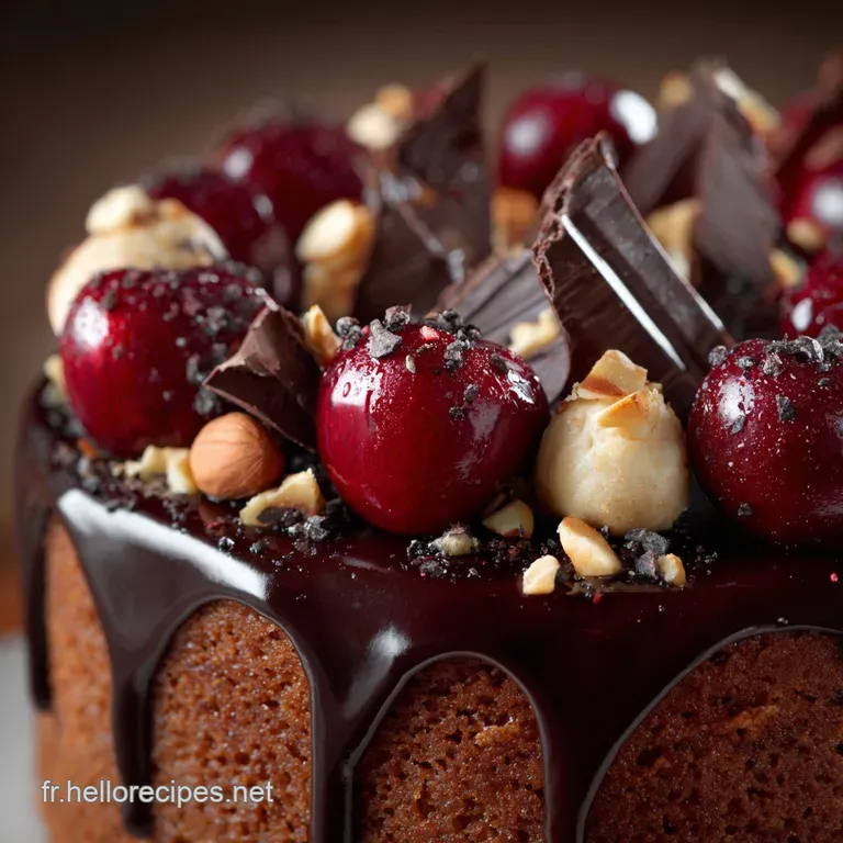 G&acirc;teau aux cerises chocolat et noisettes : le moelleux dautomne parfait