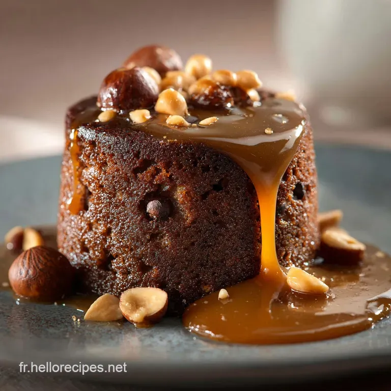 G&acirc;teau au chocolat cacahu&egrave;tes et caramel : La symphonie gourmande dun dessert de chef