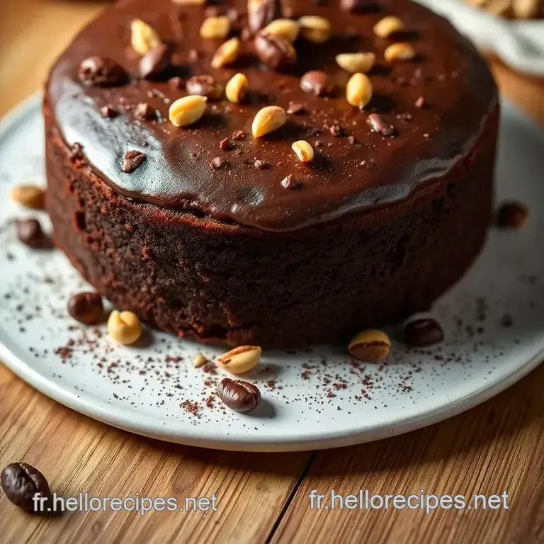 Gâteau Chocolat et Noix: Un Délice Fondant aux Noix Emprunté aux Traditions Françaises presentation