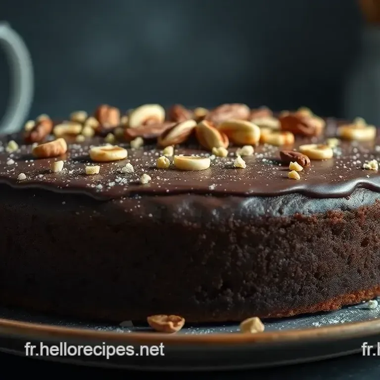 Gâteau Chocolat et Noix: Un Délice Fondant aux Noix Emprunté aux Traditions Françaises