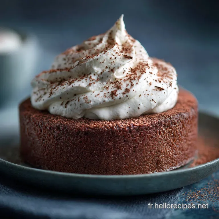 G&acirc;teau Au Chocolat Et Mascarpone Le R&ecirc;ve Noir Et Blanc Moelleux Garanti presentation