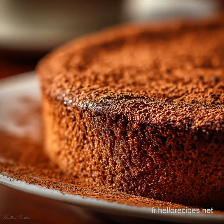 Le Gâteau Infini au Chocolat Noir et Cacao