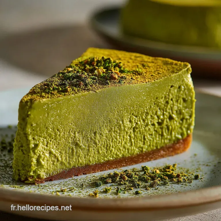 G&acirc;teau au matcha vegan sans cuisson : Le dessert cru facile qui &eacute;pate